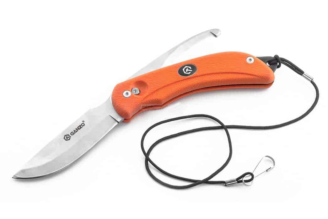 Нож Ganzo G802-ORC с двойным лезвием оранжевый в картонной коробке Нож Ganzo G802-ORC с двойным лезвием оранжевый в картонной коробке