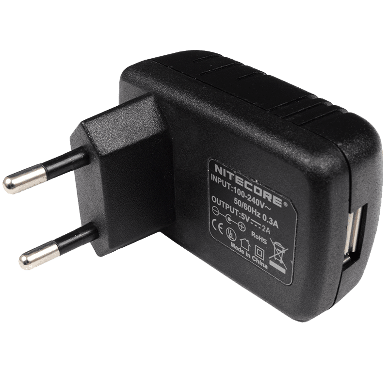 Адаптер 220V - USB для зарядки фонарей Nitecore (2A)