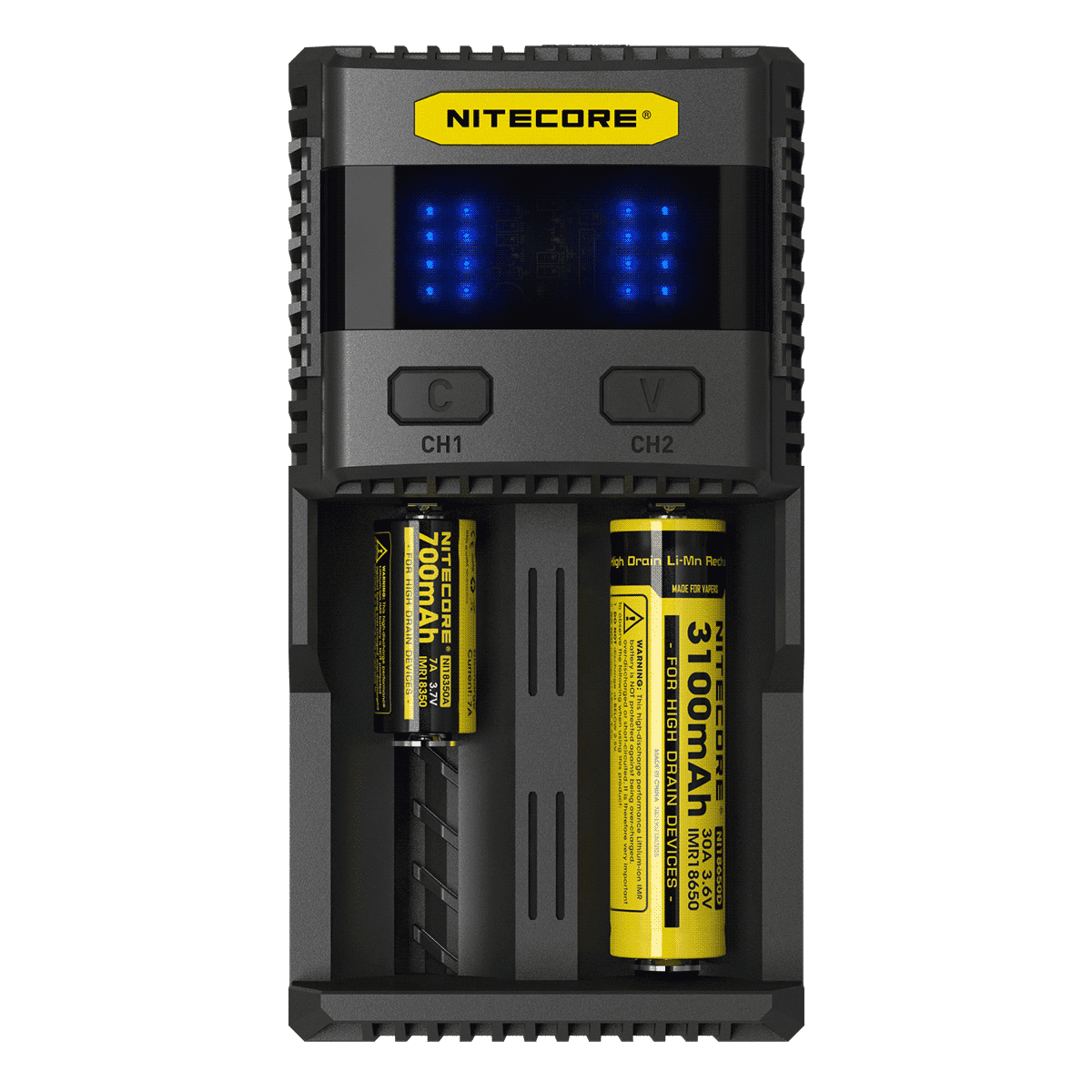 Зарядное устройство Nitecore SC2 с LED дисплеем (0.5A, 1A, 2A, 3A)