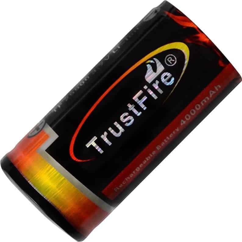 Аккумулятор литиевый Li-Ion 25500 TrustFire 3.7V (4000mAh), защищенный