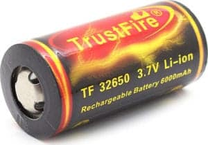 Аккумулятор литиевый Li-Ion 32650 TrustFire 3.7V (6000mAh), защищенный