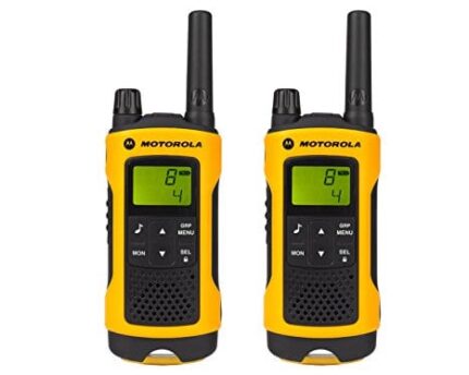 Рация Motorola TLKR T80EXT (0.5W, PMR446, 446 MHz, до 10 км, 8 каналов, 4xAAA), черно-оранжевая