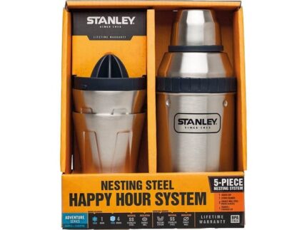Набор Stanley Happy Hour System (шейкер 0.59л + 2 стакана х 0.2л + пресс для цитрусовых) стальной