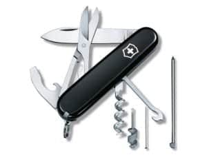 Нож складной, мультитул Victorinox Compact (91мм, 15 функций), черный 1.3405.3