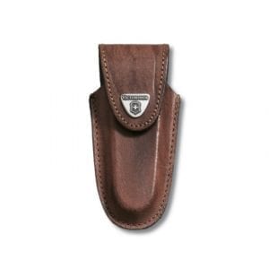 Чехол для ножей Victorinox (84-91мм, 2-4 слоя) на липучке, кожаный, коричневый 4.0533