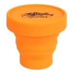 Стакан складной силиконовый с крышкой Tramp TRC-083-orange