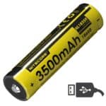 Аккумулятор литиевый Li-Ion 18650 Nitecore NL1835R 3.6V 3500mAh USB защищенный