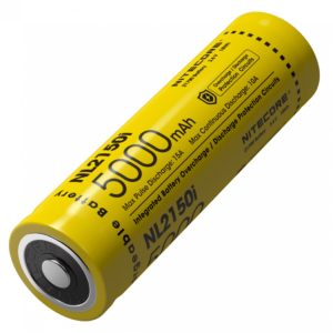 Аккумулятор литиевый Li-Ion 21700 Nitecore NL2150i 3.6V (5000mAh) защищенный