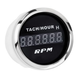 Цифровой тахометр со счетчиком моточасов I GAUGE 52MM (черный) LED дисплей