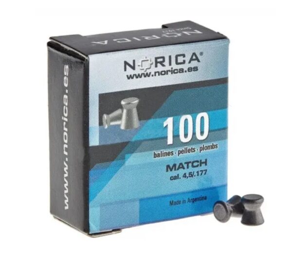 Пули для пневматики Norica Match (4.5мм. 0.48г. 100шт)