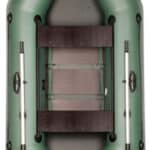 Надувная лодка ПВХ Bark В-250ND гребная двухместная двигающиеся сидения с транцем