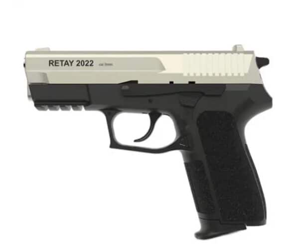 Пистолет сигнальный стартовый Retay Sig Sauer 2022, (9мм, 18 зарядов), сатин