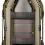 Лодка Bark В-260РD двухместная гребная привальный брус 4 ручки двигающиеся сиденья реечный настил комплект