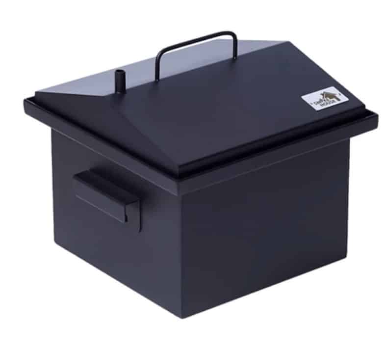 Коптильня двухъярусная с гидрозатвором для горячего копчения (300х300х250мм) термо-краска Коптильня двухъярусная с гидрозатвором для горячего копчения (300х300х250мм) термо-краска