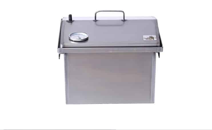 Коптильня двухъярусная с гидрозатвором для горячего копчения (400х300х310мм) Коптильня двухъярусная с гидрозатвором для горячего копчения (400х300х310мм)