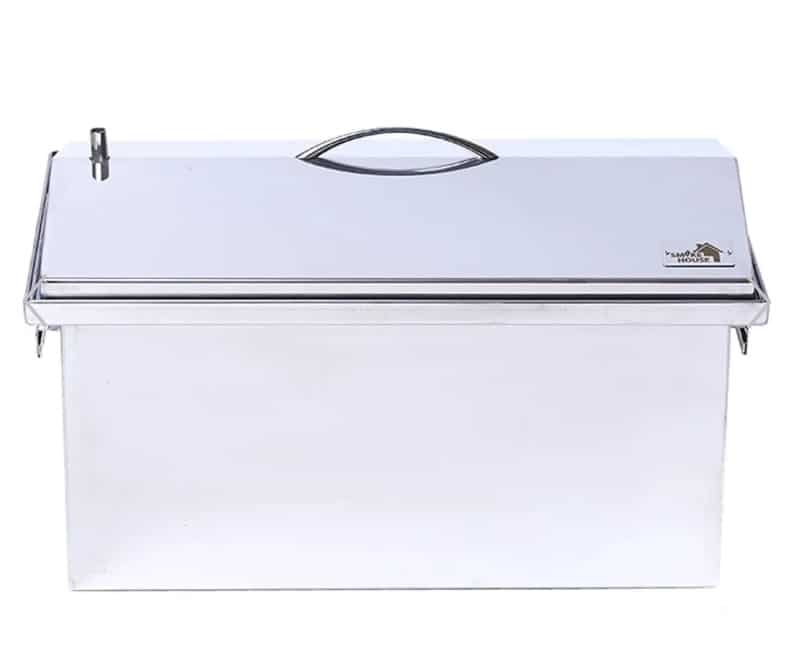 Коптильня двухъярусная с гидрозатвором для горячего копчения (520х300х310мм) нержавеющая сталь Коптильня двухъярусная с гидрозатвором для горячего копчения (520х300х310мм) нержавеющая сталь