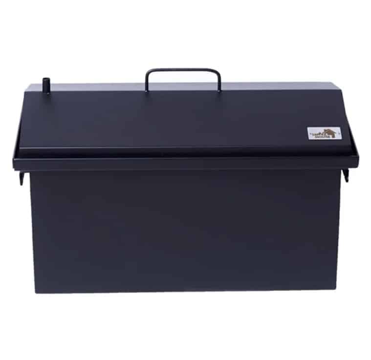 Коптильня двухъярусная с гидрозатвором для горячего копчения (520х300х310мм) термо-краска Коптильня двухъярусная с гидрозатвором для горячего копчения (520х300х310мм) термо-краска