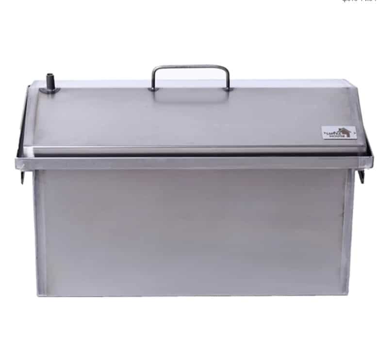 Коптильня двухъярусная с гидрозатвором для горячего копчения (520х300х310мм) Коптильня двухъярусная с гидрозатвором для горячего копчения (520х300х310мм)