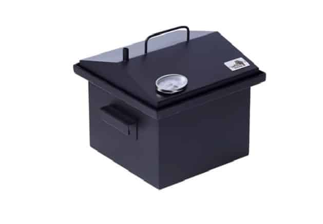 Коптильня двухъярусная с гидрозатвором и термометром для гор. копчения (300х300х250мм) термо-краска Коптильня двухъярусная с гидрозатвором и термометром для гор. копчения (300х300х250мм) термо-краска