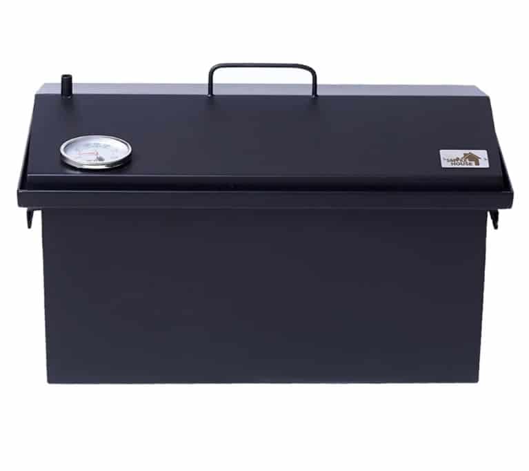 Коптильня двухъярусная с гидрозатвором и термометром для горяч. копчения (520х300х310мм) термо-краска Коптильня двухъярусная с гидрозатвором и термометром для горяч. копчения (520х300х310мм) термо-краска