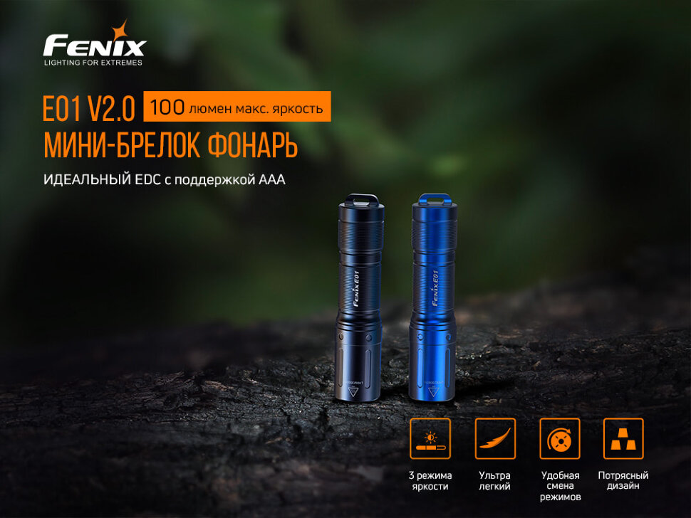 Фонарь ручной Fenix PD36R+фонарь ручной Fenix E01 V2.0 в подарок19