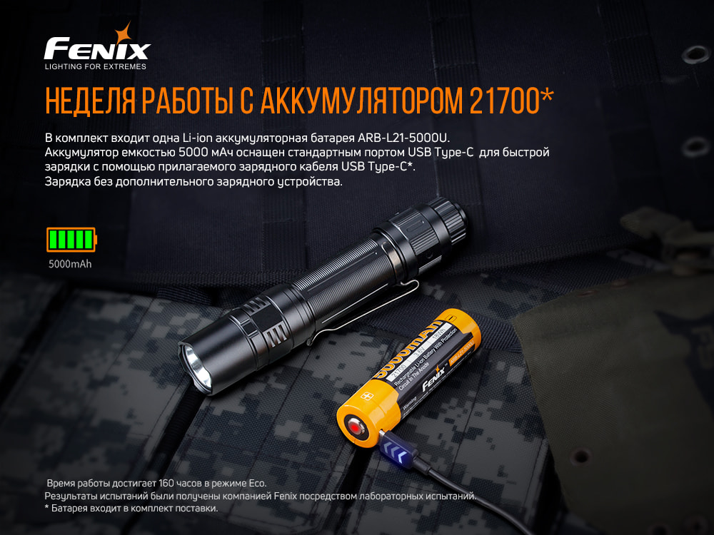 Фонарь ручной Fenix PD36TAC13