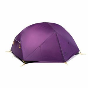 Палатка сверхлегкая двухместная с футпринтом Naturehike Mongar NH17T007-M 20D фиолетовая
