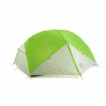 Палатка сверхлегкая двухместная с футпринтом Naturehike Mongar NH17T007-M 20D зелено-белая