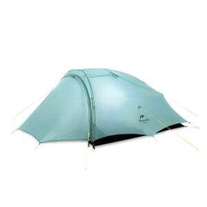 Палатка сверхлегкая двухместная с футпринтом Naturehike Shared 2 NH20ZP091 20D голубой