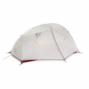 Палатка сверхлегкая двухместная с футпринтом Naturehike Star-River 2 Updated NH17T012-T 20D серо-красный