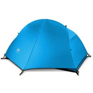 Палатка сверхлегкая одноместная с футпринтом Naturehike Cycling 1 NH18A095-D 210T голубой