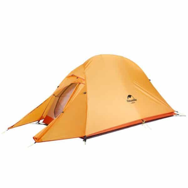 Палатка сверхлегкая одноместная с футпринтом Naturehike Сloud Up 1 Updated NH18T010-T 210T оранжевый