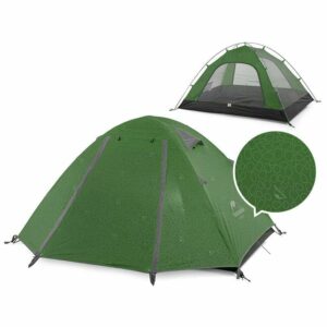 Палатка трехместная Naturehike P-Series NH18Z033-P 210T65D темно-зеленая