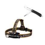 Фонарь налобный Fenix HM61R + Складной нож Ruike S22 Черный