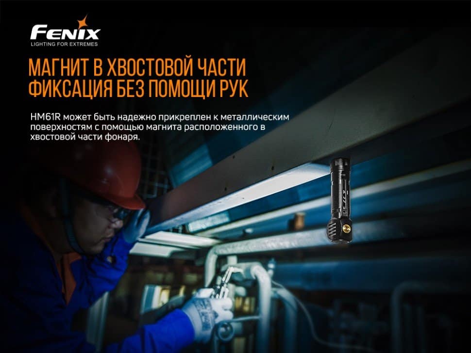 Фонарь налобный Fenix HM61R + Складной нож Ruike S22 Черный11
