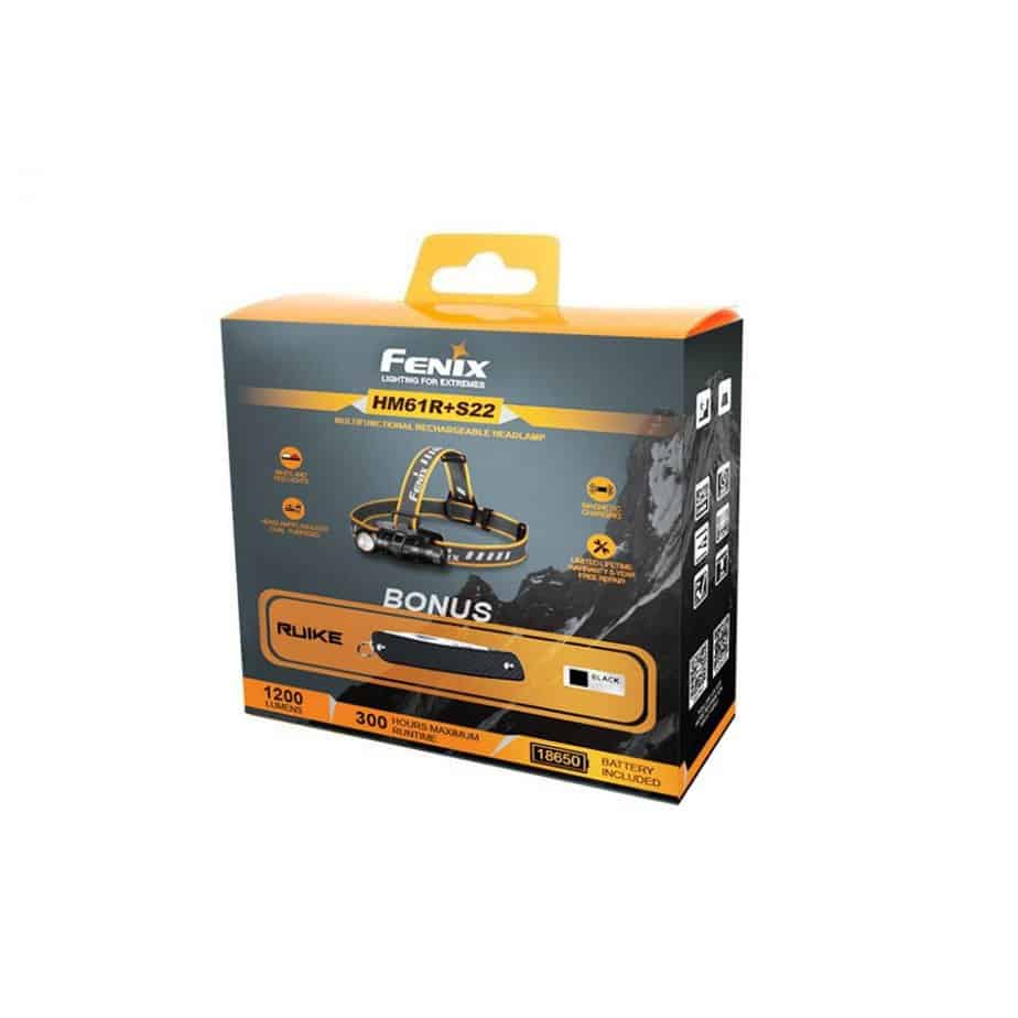 Фонарь налобный Fenix HM61R + Складной нож Ruike S22 Черный8