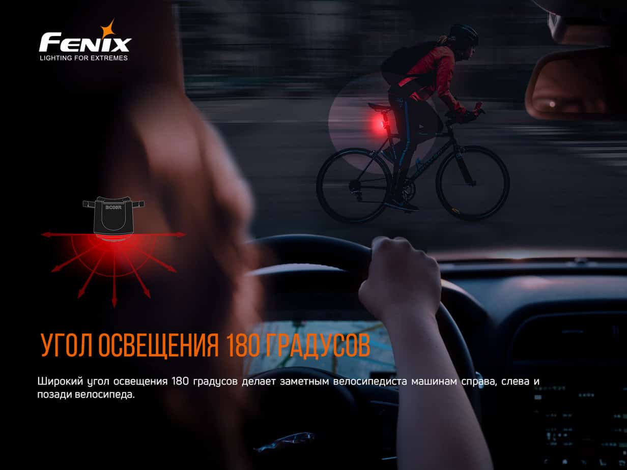 Велофара задняя Fenix BC05R V2.08