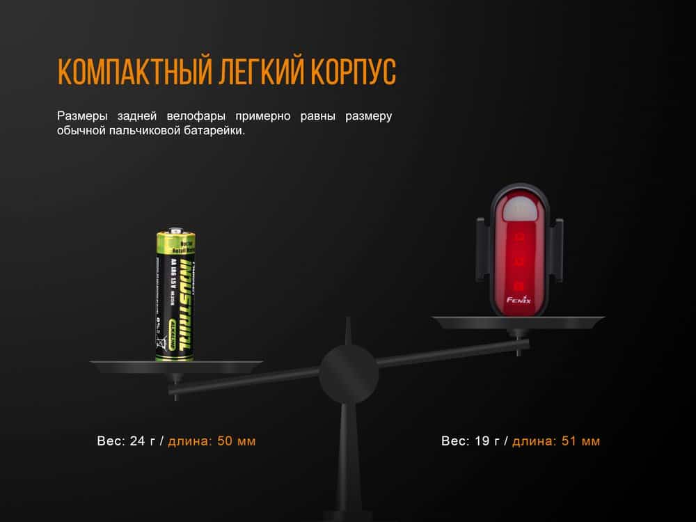Велофара задняя Fenix BC05R7