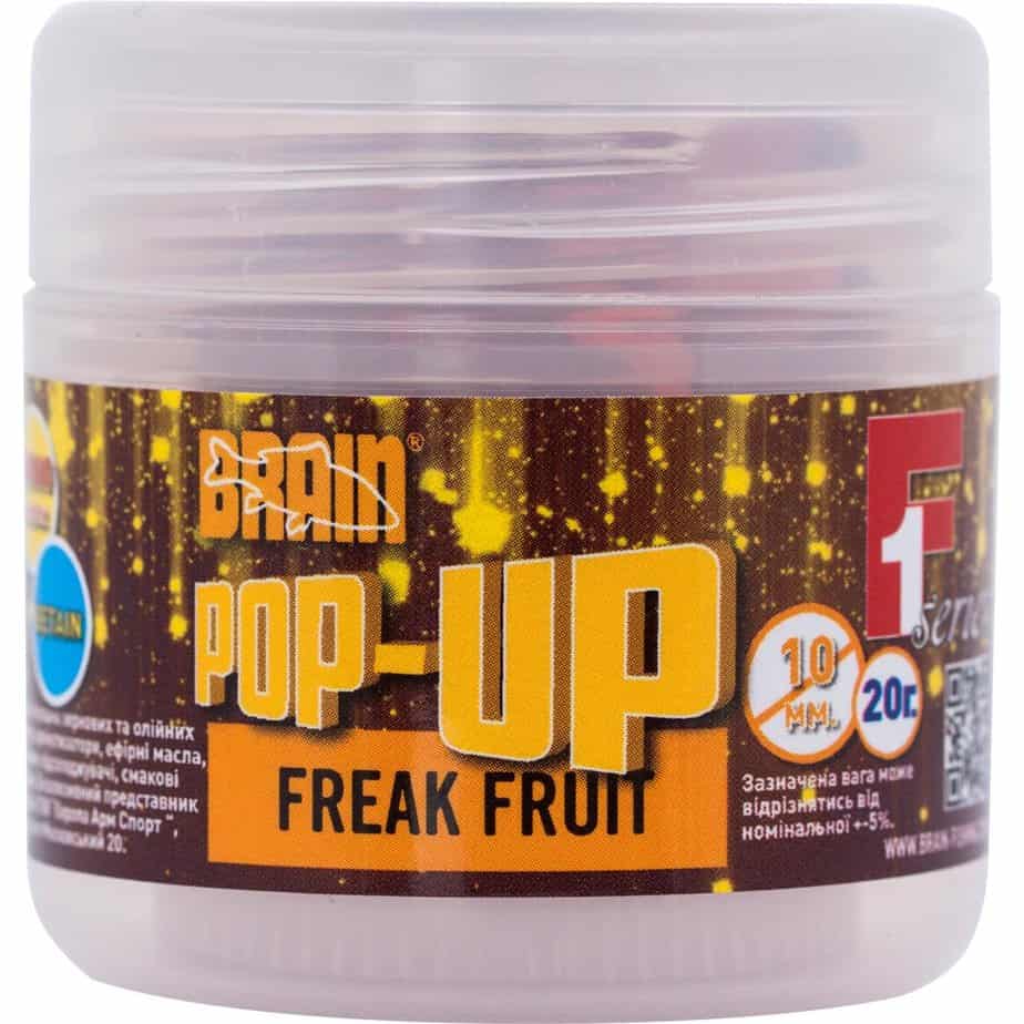 Бойлы Brain Pop-Up F1 Freak Fruit (апельсин-кальмар) 08mm 20g Бойлы Brain Pop-Up F1 Freak Fruit (апельсин/кальмар) 08mm 20g