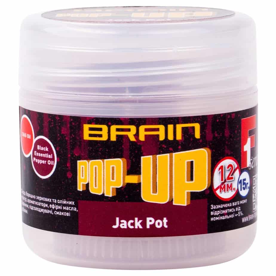 Бойлы Brain Pop-Up F1 Jack Pot (копченая колбаса) 12mm 15g Бойлы Brain Pop-Up F1 Jack Pot (копченая колбаса) 12mm 15g