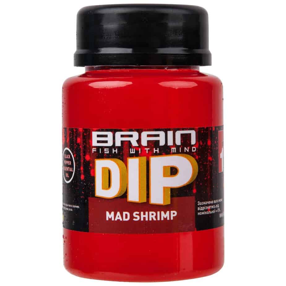 Дип для бойлов Brain F1 Mad Shrimp (креветка) 100ml Дип для бойлов Brain F1 Mad Shrimp (креветка) 100ml