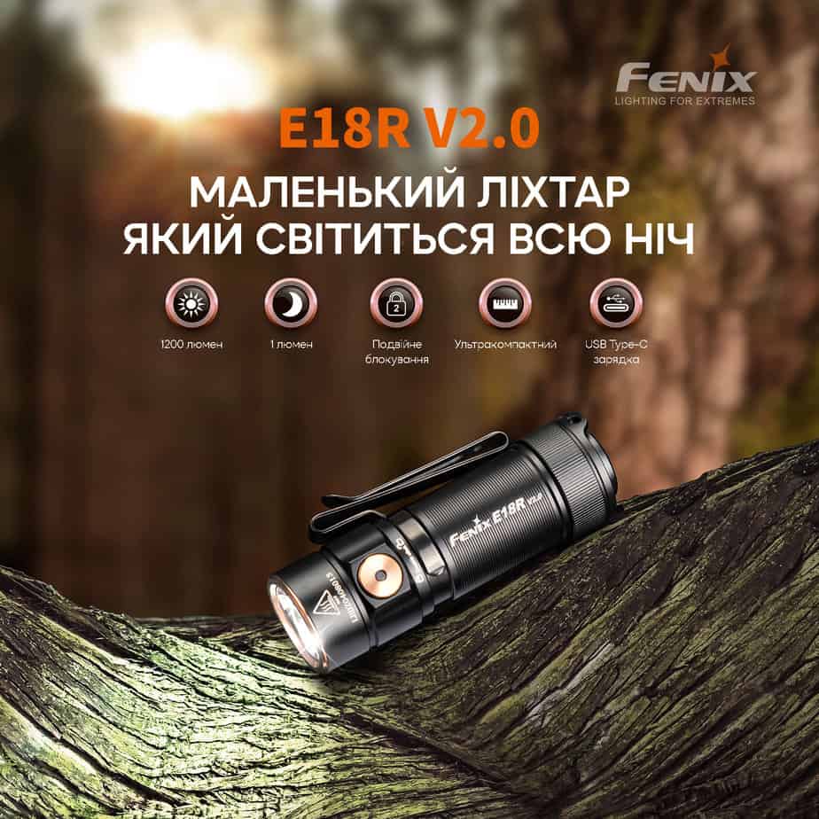 Фонарь ручной Fenix E18R V2.0-7