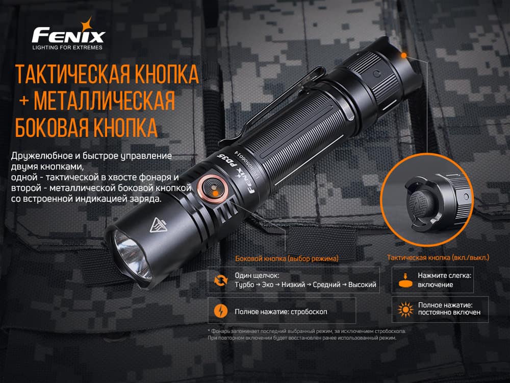 Фонарь ручной Fenix PD35 V3.0-11
