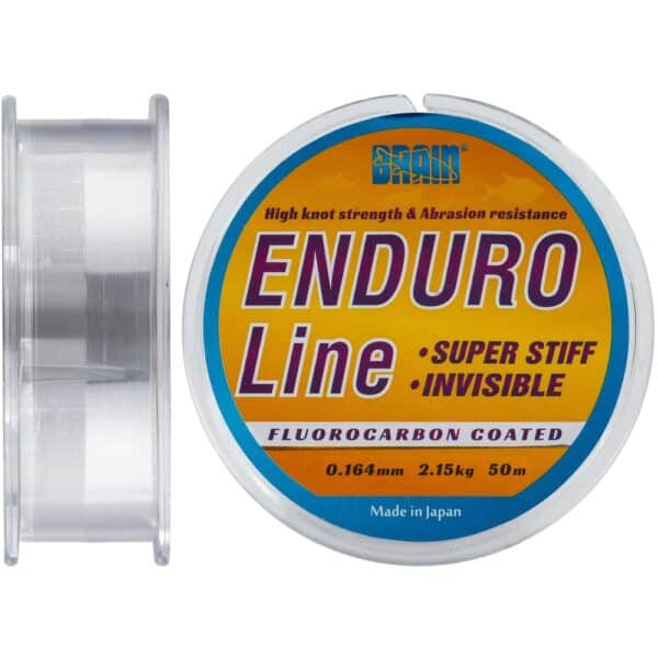 Леска Brain Enduro 50 m 0.164 mm #1.0. 2.15 кг. 4.7 фунт. ц.: smoke