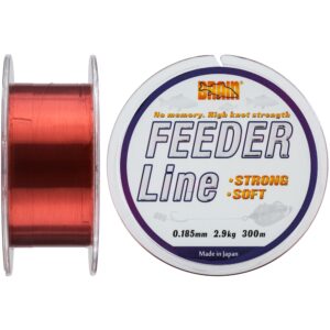 Леска Brain Feeder 300 m 0,185 mm #1.2, 2.9 kg, 6.4 lb, ц.: copper