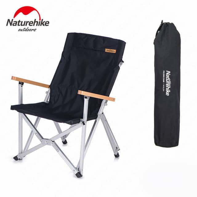 Кресло складное Naturehike Shangye NH19JJ004 алюминий черный Кресло складное Naturehike Shangye NH19JJ004 алюминий черный