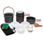 Набор посуды для кемпинга 9 ед. Naturehike NH18T018-G алюминий