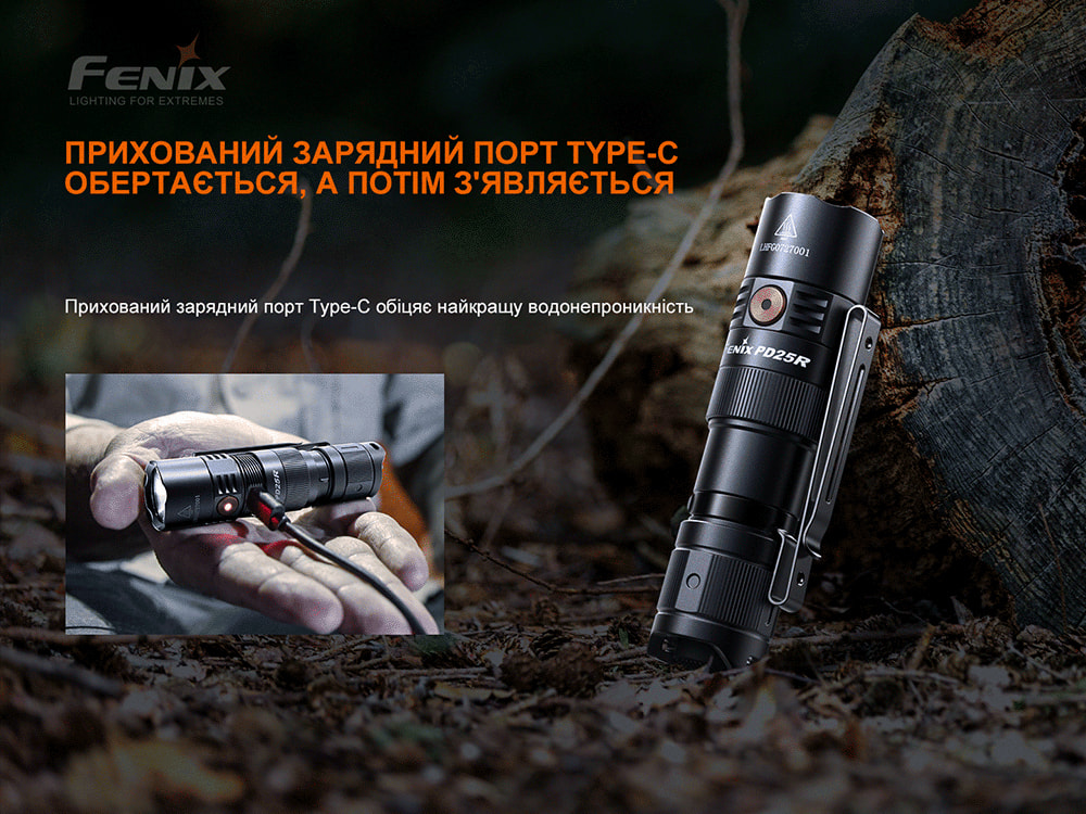 Фонарь ручной Fenix PD25R-10