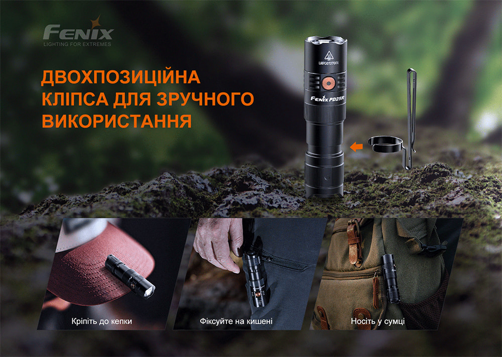 Фонарь ручной Fenix PD25R-12