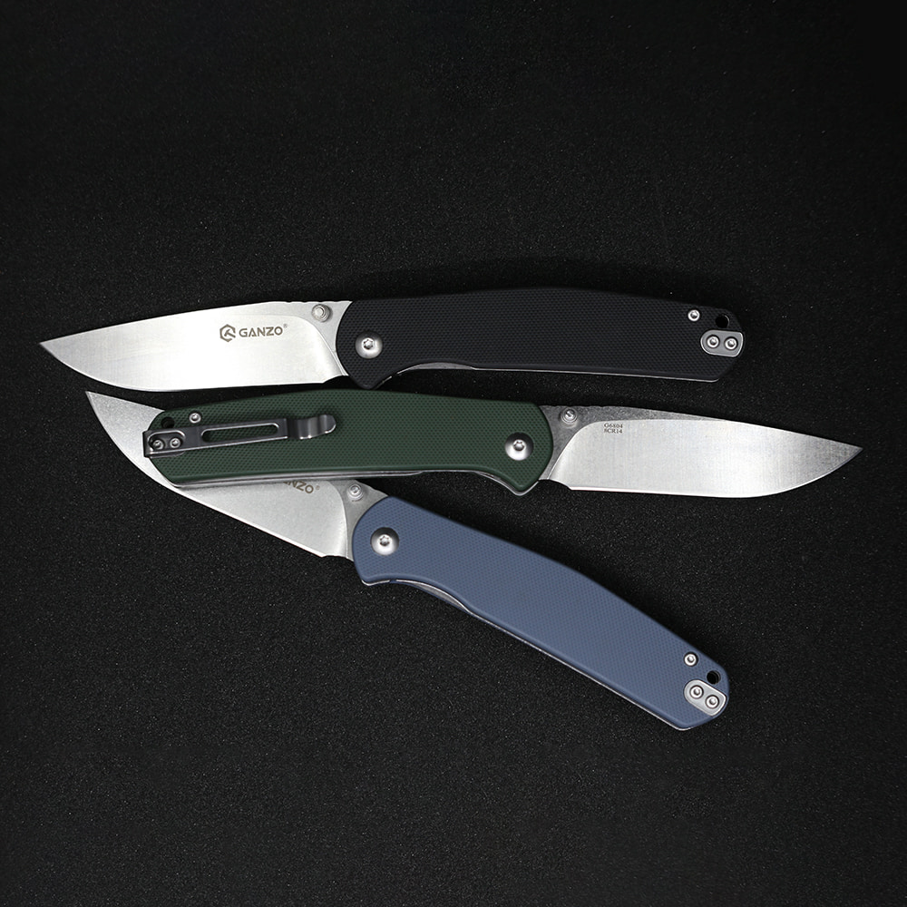 Нож складной Ganzo G6804 серый-7